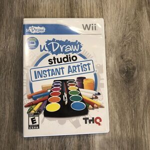 uDraw Studio: Instant Artist Wii Game Complete Case With Manual